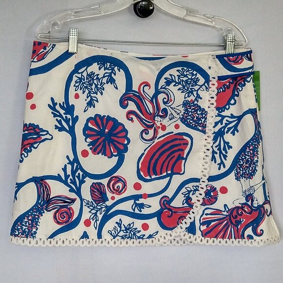 Lilly Pulitzer Size 12 Lynch Scale and Tails Skort Skirt Shorts New NWT - Picture 1 of 4